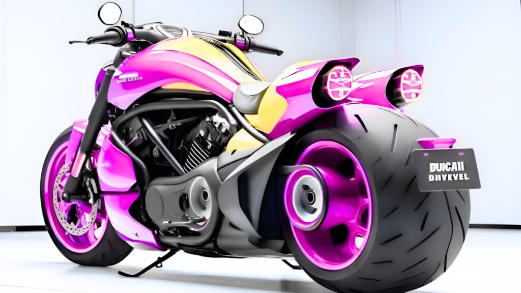 Motocicleta Rosa Personalizada Estilo Futurista: Diseño Llamativo y Concepto Creativo que Sorprende en 2026