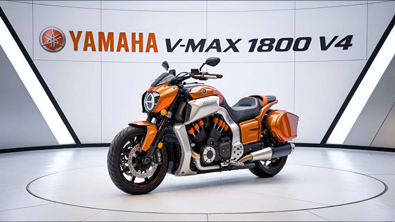 Yamaha VMAX 1800: Motocicleta Potente con Diseño Muscle y Estilo Agresivo